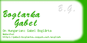 boglarka gabel business card